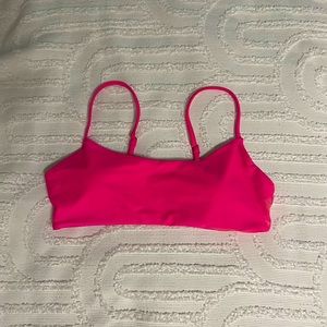 pink bathing suit top